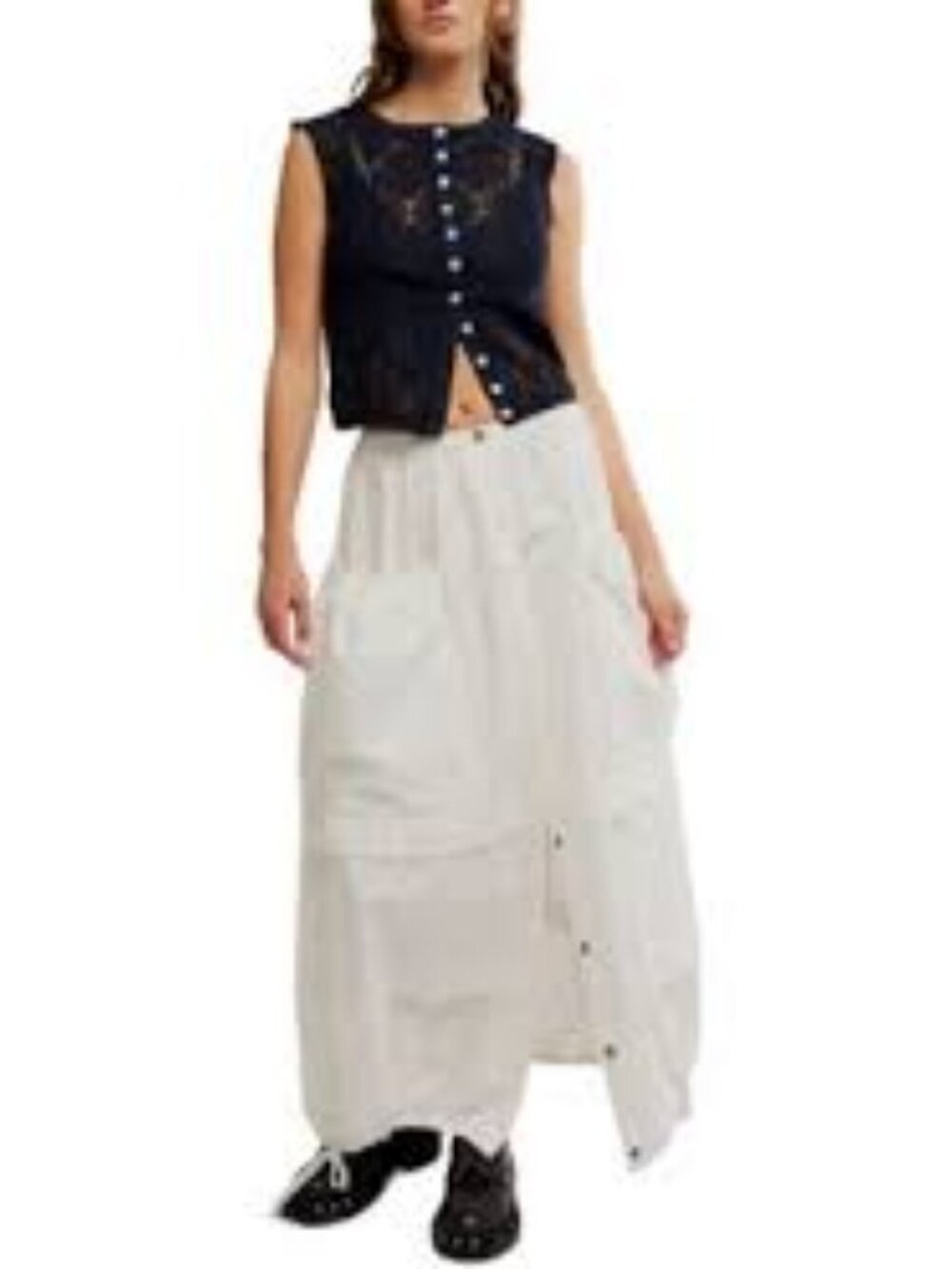 34 - NWT FREE PEOPLE ELOISE MAXI SKIRT - Picture 2 of 10